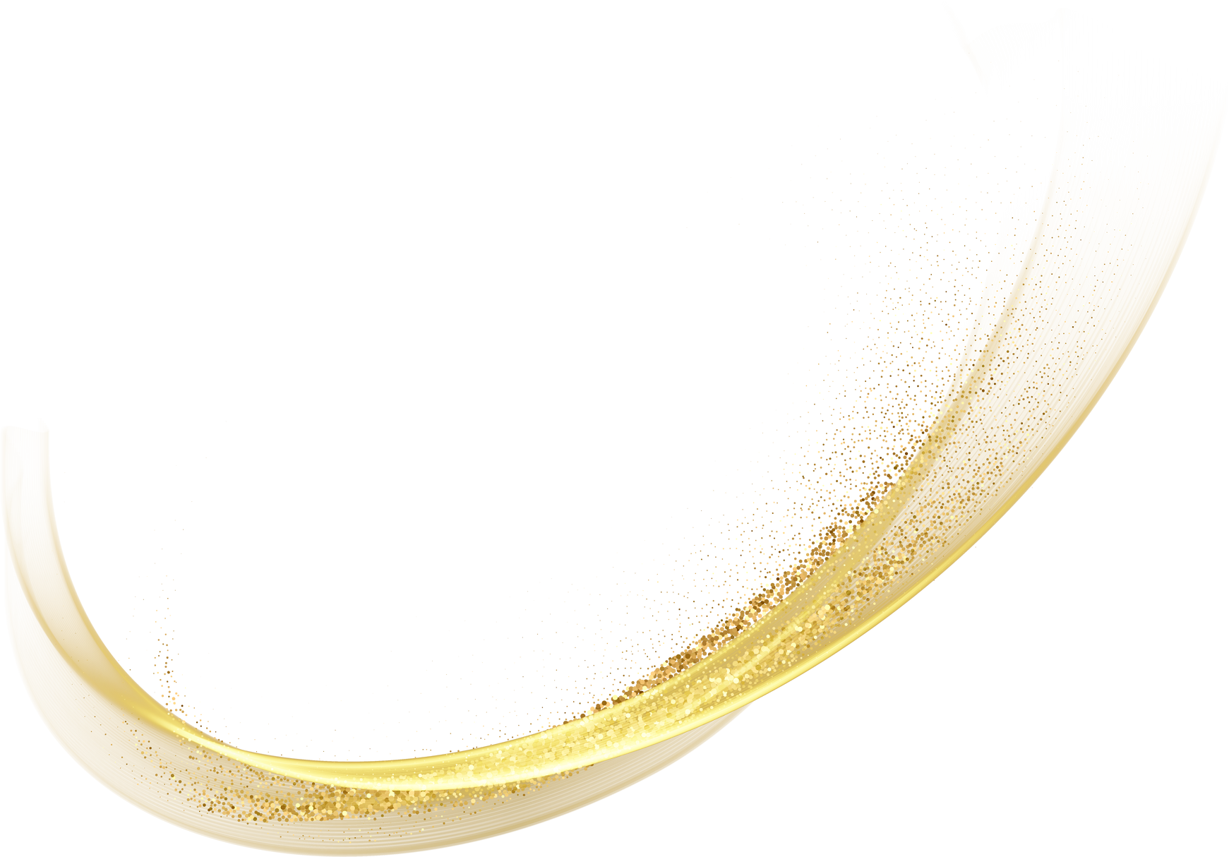 Gold Abstract Wave Line